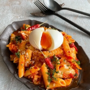 キムチdeペンネアラビアータ