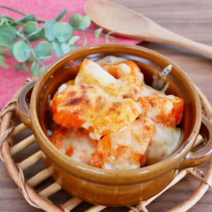 長芋キムチと新じゃがのマヨチーズ焼き